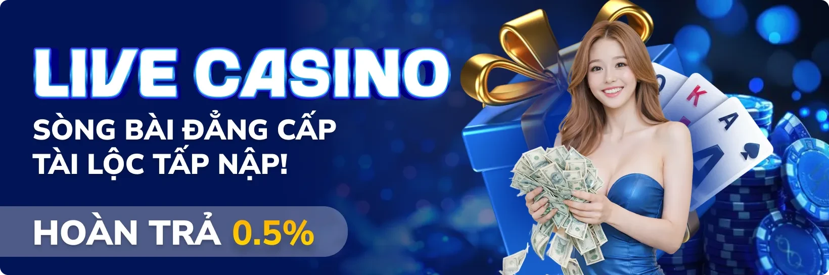 TA88 Hoàn Trả Live Casino 0.5% – Tiền Về Liền Tay, Rút Ngay Không Vòng Cược